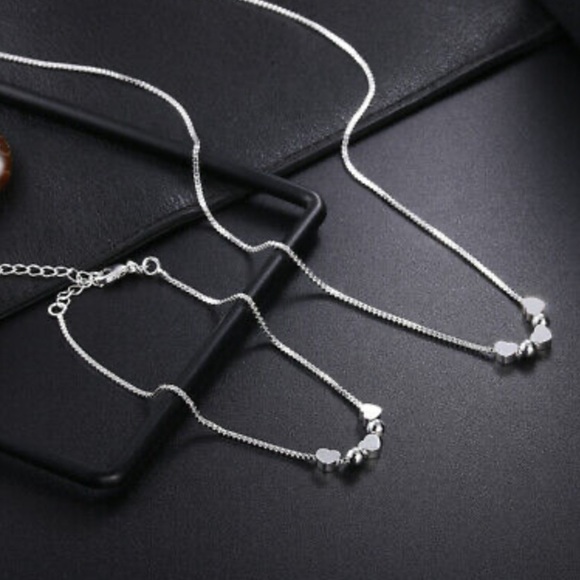 Jewelry - New Stamped 925 Silver ❤️ Bracelet/Necklace set